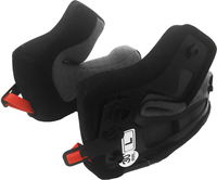 Nolan N87 Plus,  cheek pads,  color: Black/Red,  size: 3XL