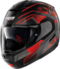 Nolan N90-3 Comeback N-Com,  flip-up helmet,  color: Black/Grey/Red,  size: L
