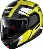 Nolan N90-3 Lighthouse N-Com,  flip-up helmet,  color: Black/Grey/White/Yellow,  size: XS