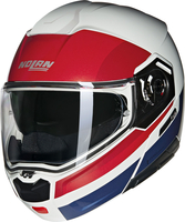 Nolan N90-3 Roboto 345,  flip up helmet,  color: White/Red/Dark Blue,  size: XL