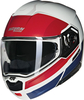 Nolan N90-3 Roboto 345,  flip up helmet,  color: White/Red/Dark Blue,  size: XXL