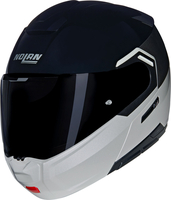Nolan N90-3 Verniciatura Speciale 343,  flip up helmet,  color: White/Black/Dark Grey,  size: XL