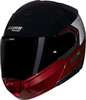 Nolan N90-3 Verniciatura Speciale 344,  flip up helmet,  color: Dark Red/Black/Light Grey,  size: M