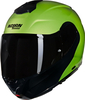Nolan X-1005 Ultra Carbon Mivedi 329,  flip up helmet,  color: Light Green/Black,  size: XL
