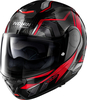 Nolan X-1005 Ultra Carbon Sandglas N-Com,  flip-up helmet,  color: Black/Red,  size: L
