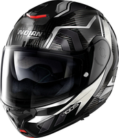 Nolan X-1005 Ultra Carbon Sandglas N-Com,  flip-up helmet,  color: Black/White,  size: M