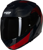 Nolan X-1005 Ultra Carbon Sportivo 346,  flip up helmet,  color: Black/Red/Grey,  size: M