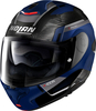 Nolan X-1005 Ultra Carbon Undercover N-Com,  flip-up helmet,  color: Black/Silver/Dark Blue,  size: S