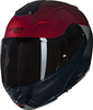 Nolan X-1005 Ultra Carbon Verniciature Speciale 341,  flip up hel,  color: Black/Dark Red/Light Grey,  size: L