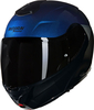 Nolan X-1005 Ultra Carbon Verniciature Speciale 344,  flip up hel,  color: Black/Dark Blue/Light Grey,  size: XL