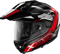 Nolan X-552 Ultra Carbon Dinamo N-Com,  enduro helmet,  color: Black/Grey/Red,  size: XL