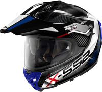 Nolan X-552 Ultra Carbon Dinamo N-Com,  enduro helmet,  color: Black/White/Blue,  size: S