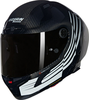 Nolan X-804 RS Ultra Carbon Ala 345,  full face helmet,  color: Black/White,  size: M