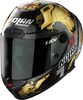 Nolan X-804 RS Ultra Carbon Checa,  integral helmet,  color: Black/Gold/Grey,  size: XXS