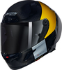 Nolan X-804 RS Ultra Carbon Combo Gara 350,  full face helmet,  color: Black/Yellow/Grey,  size: S