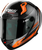 Nolan X-804 RS Ultra Carbon Hot Lap,  integral helmet,  color: Black/Grey/Orange,  size: S
