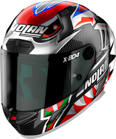 Nolan X-804 RS Ultra Carbon Lecuona,  integral helmet,  color: Black/Silver/Red,  size: XL