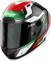Nolan X-804 RS Ultra Carbon Maven,  integral helmet,  color: Black/Red/White/Green,  size: L