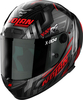 Nolan X-804 RS Ultra Carbon Spectre,  integral helmet,  color: Black/Silver/Red,  size: M