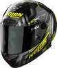 Nolan X-804 RS Ultra Carbon Spectre,  integral helmet,  color: Black/Silver/Yellow,  size: M