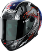 Nolan X-804 RS Ultra Carbon Stoner 10th Anniv.,  integral helmet,  color: Black/Grey/Blue/Red,  size: M