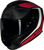 Nolan X-903 Ultra Carbon Intrigo 345,  full face helmet,  color: Black/Dark Red/White,  size: M