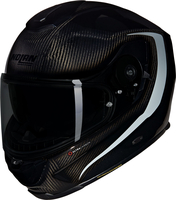 Nolan X-903 Ultra Carbon Intrigo 346,  full face helmet,  color: Black/Light Grey,  size: XL