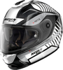 Nolan X-903 Ultra Carbon Starlight N-Com,  integral helmet,  color: Black/White/Silver,  size: S