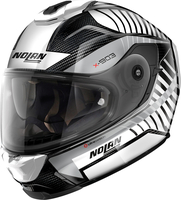 Nolan X-903 Ultra Carbon Starlight N-Com,  integral helmet,  color: Black/White/Silver,  size: S