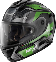 Nolan X-903 Ultra Carbon Ultra Highspeed N-Com,  integral helmet,  color: Black/Dark Grey/Green,  size: M
