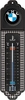 Nostalgic Art BMW - Classic Pepita,  thermometer