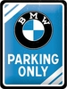 Nostalgic Art BMW - Parking Only Blue,  tin sign