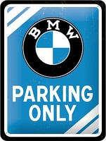 Nostalgic Art BMW - Parking Only Blue,  tin sign