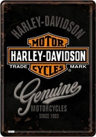 Nostalgic Art Harley-Davidson - Genuine Logo,  tin sign