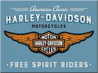 Nostalgic Art Harley-Davidson - Logo Blue,  magnet