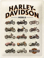 Nostalgic Art Harley-Davidson - Model Chart,  tin sign