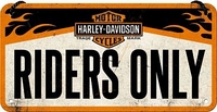 Nostalgic Art Harley-Davidson - Riders Only,  decorative sign