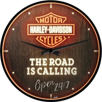 Nostalgic Art Harley-Davidson - Road is Calling,  wall clock