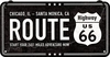 Nostalgic Art Highway 66 Black,  decorative sign