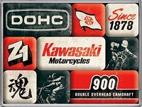 Nostalgic Art Kawasaki - Motorcycles Since 1878,  magnet set