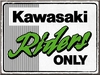 Nostalgic Art Kawasaki - Riders Only Ninja,  magnet