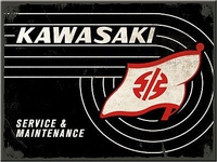 Nostalgic Art Kawasaki - Tank Logo,  magnet