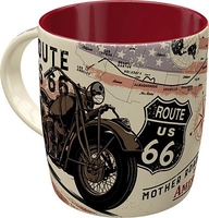 Nostalgic Art Route 66 Bike Map,  cup