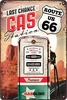 Nostalgic Art Route 66 Gas Station,  tin sign
