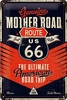 Nostalgic Art Route 66 The Ultimate Road Trip,  tin sign
