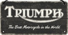 Nostalgic Art Triumph - Logo Black Wood,  decorative sign