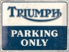 Nostalgic Art Triumph - Parking Only,  tin sign