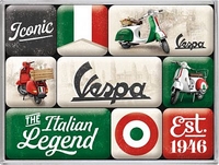 Nostalgic Art Vespa - Italian Legend,  magnet set (9 pcs.)