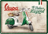 Nostalgic Art Vespa - Italian Legend,  metal postcard