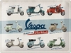 Nostalgic Art Vespa - Model Chart,  tin sign